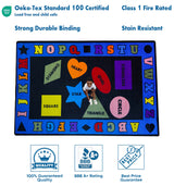 Shapes With The Alphabet Preschool Rug - KidCarpet.com