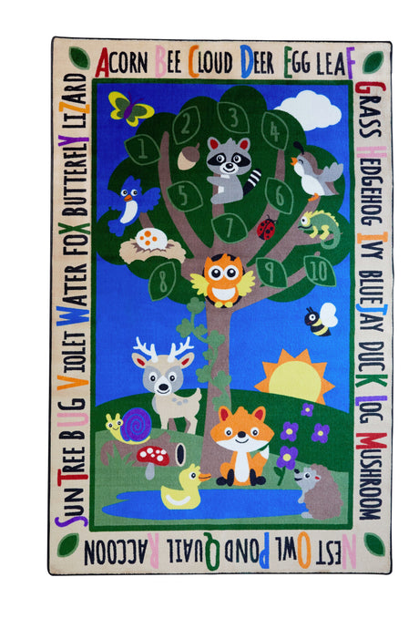 Forest Alphabet Learning Rug - KidCarpet.com