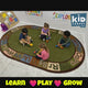 Alpha Circle Time ABC Rug With EARTH TONE Colors
