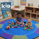 Cool Colors Circle Rug