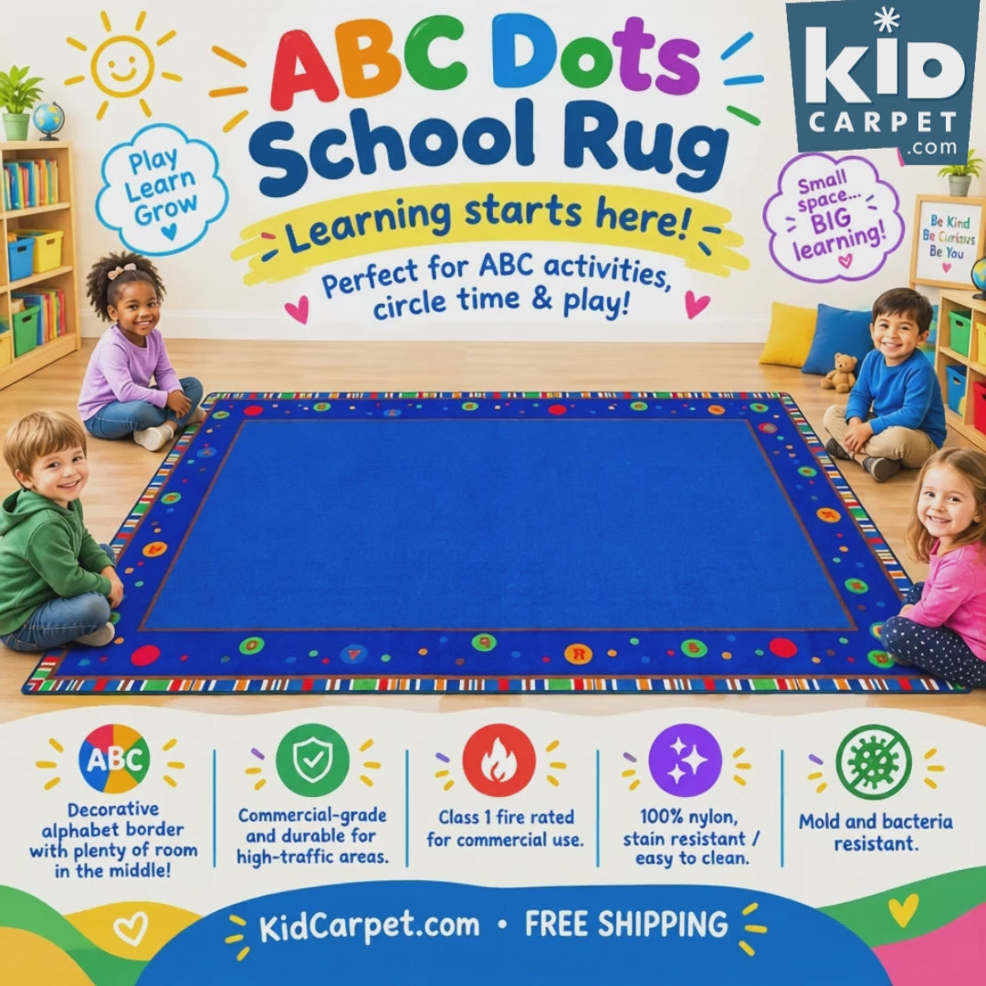 ABC Dots School Rug