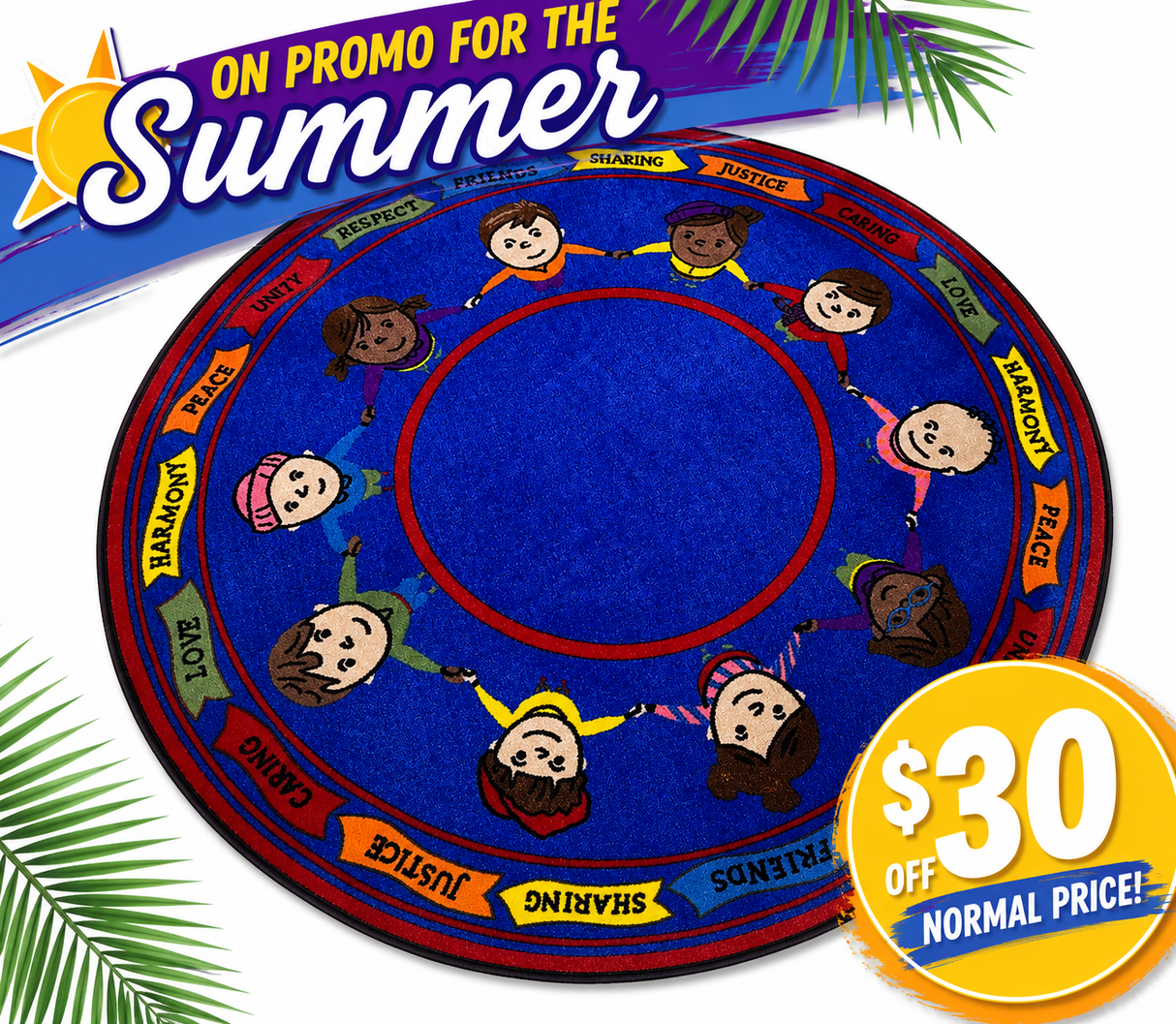 Hand in Hand Friendship Circle Rug