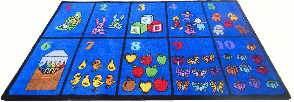 Count With Me Children's Rug - KidCarpet.com