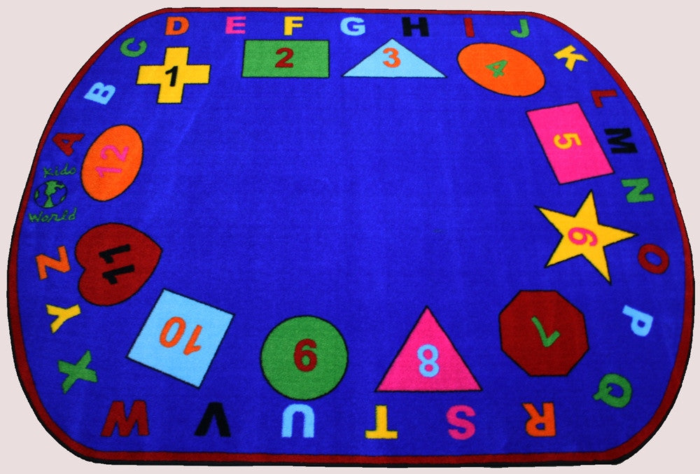 Preschool Shapes Childcare Rug With BRIGHT Colors