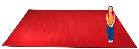 Kid-tastic Solid 30 oz. Cherry Red Kids Rug - KidCarpet.com