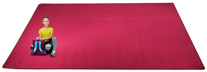 Kid-tastic Solid 30 oz. Magenta Kids Rug - KidCarpet.com