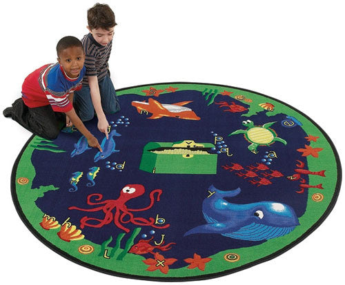 Sea Hunt Ocean Rug - KidCarpet.com