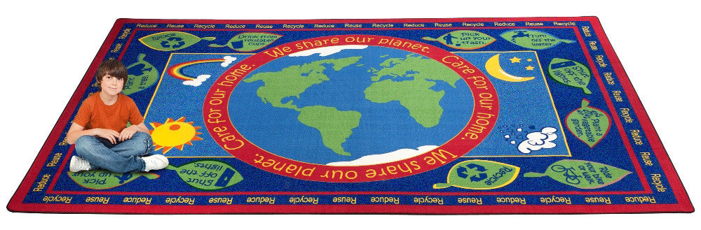 Earth Educational World Rug