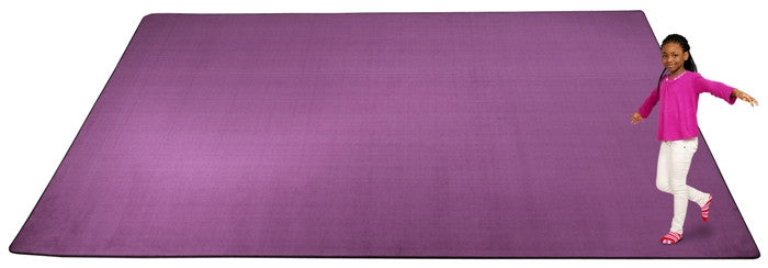 Kid-tastic Solid 30 oz. Purple Kids Carpet Wall to Wall - KidCarpet.com
