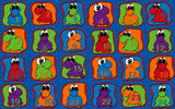 Cute Little Creatures Classroom Seating Rug