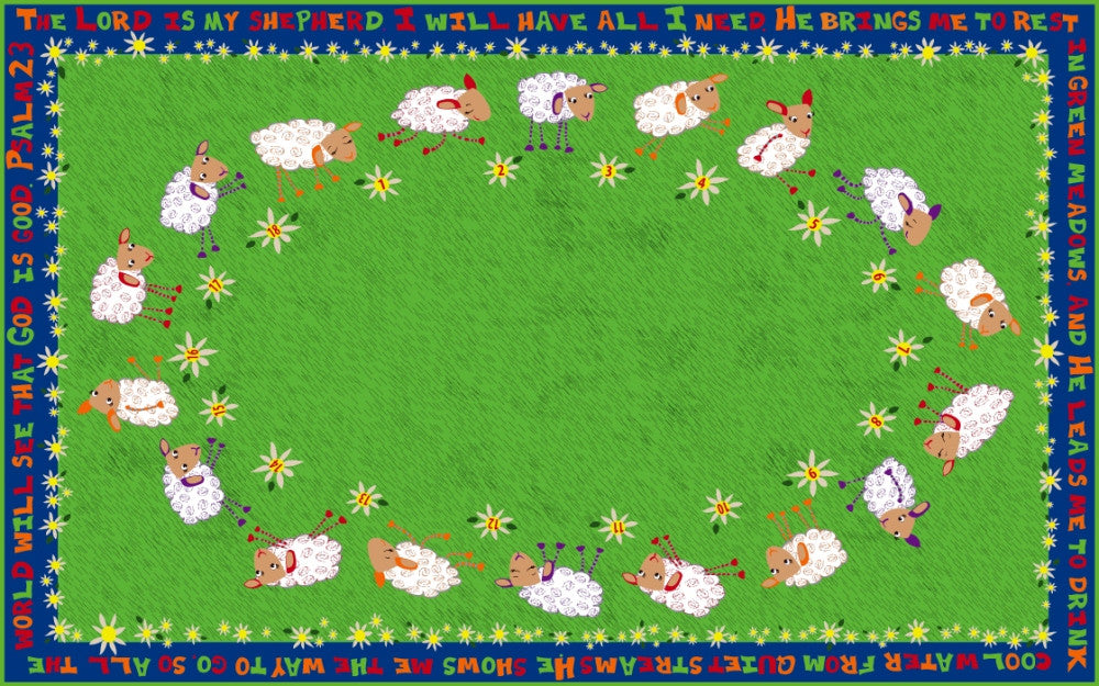 Little Lambs of God Circle Time Rug