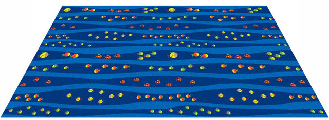 School of Fish Wall to Wall Children's Carpet - KidCarpet.com