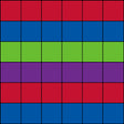 Blocks Seating Rug MULTI With 36 Squares - KidCarpet.com