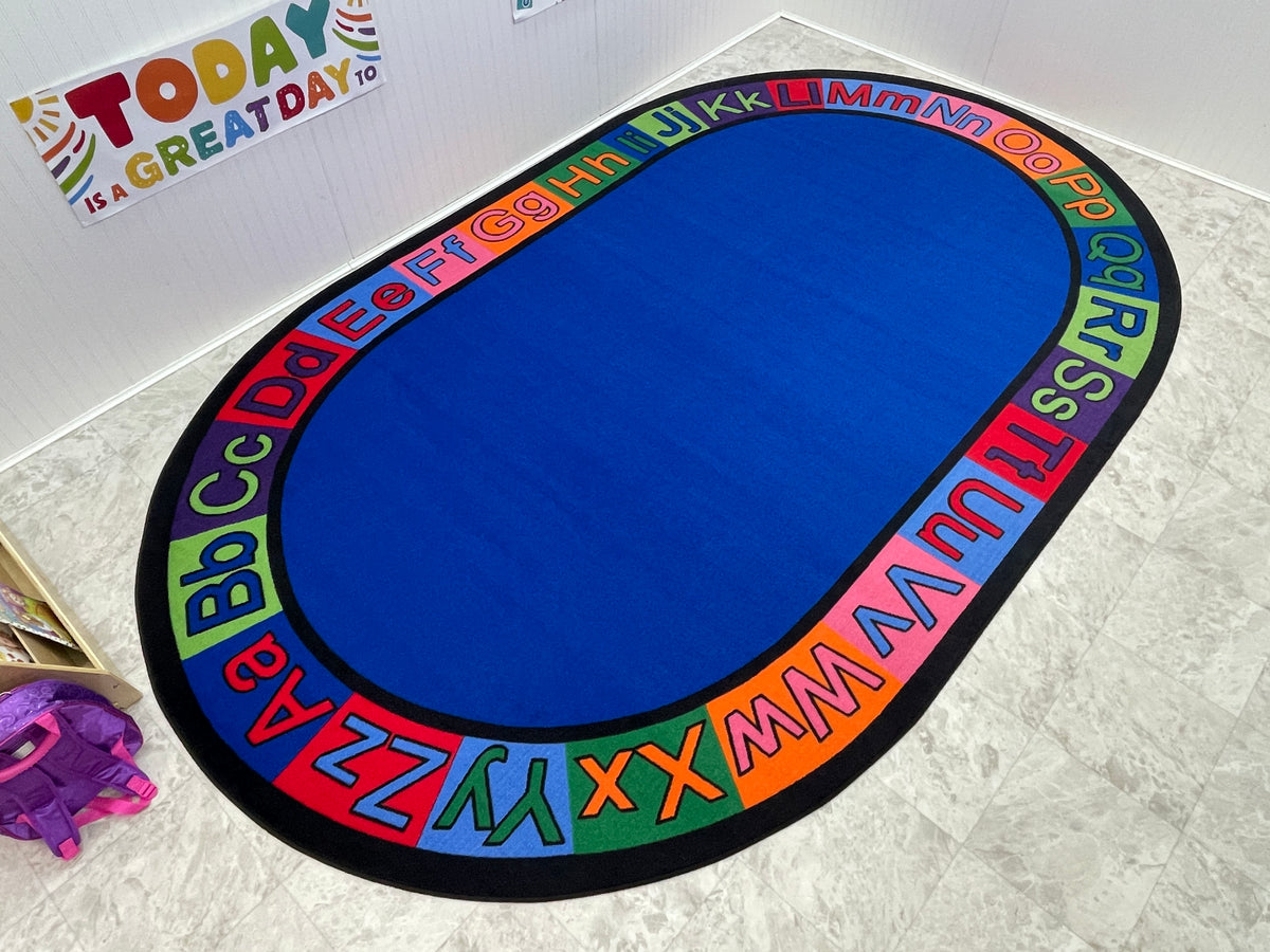 Spell Circle Rug Circle Time Classroom Rugs - Guaranteed For Life – KidCarpet.com
