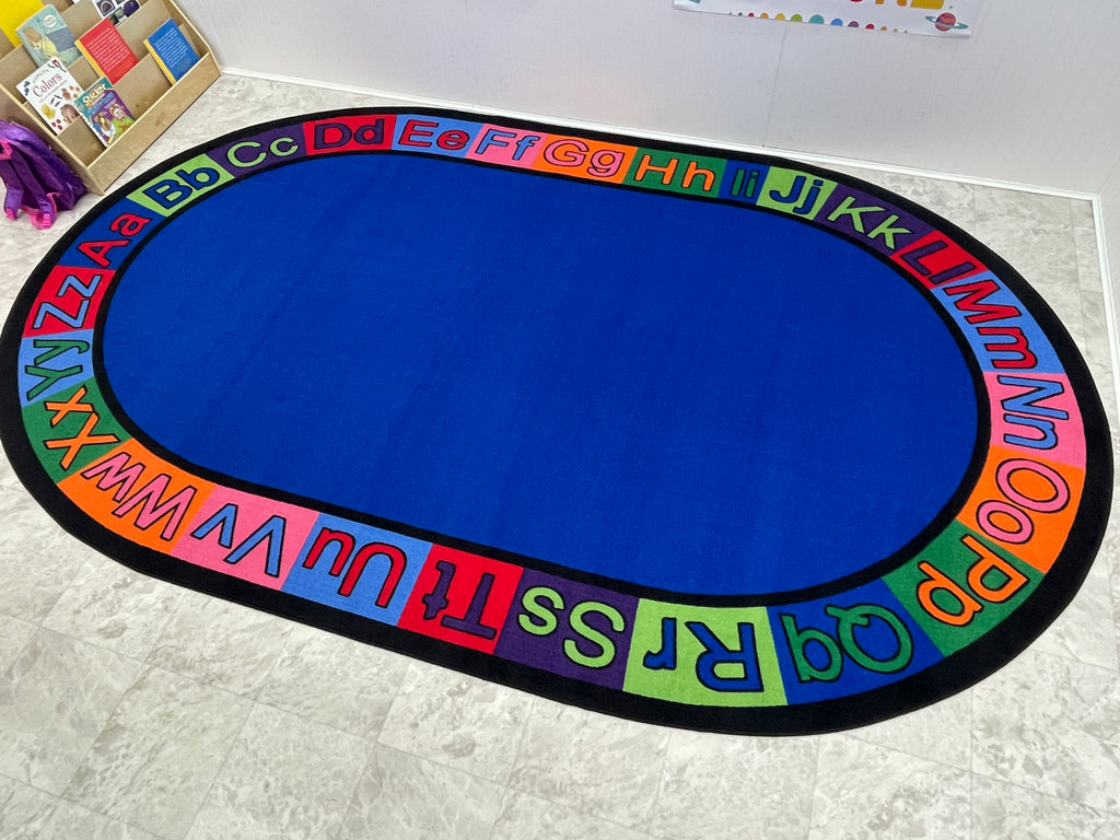 Alpha Circle Time ABC Rug With BRIGHT Colors - KidCarpet.com
