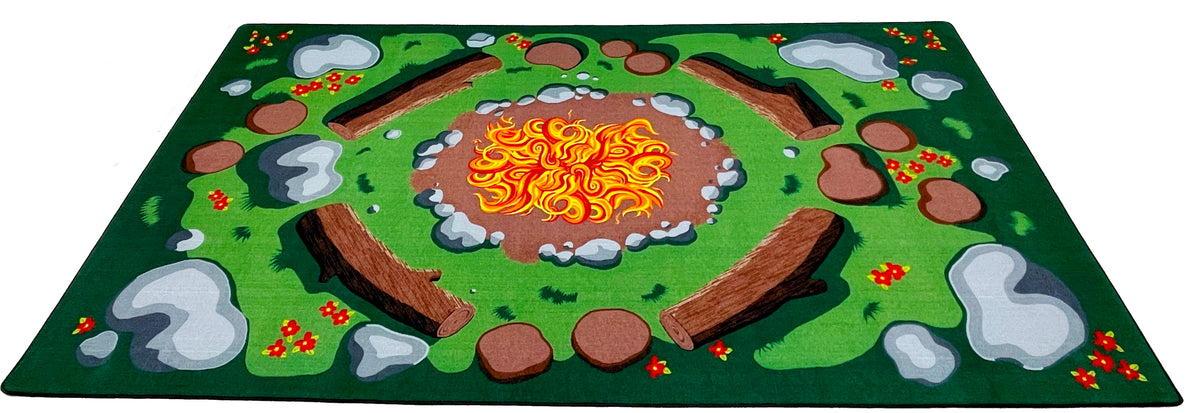 Fire Rug Kids Campfire Playtime Rug – KidCarpet.com