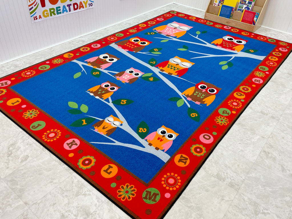 Hoot Hoot Owl Childrens Rug - KidCarpet.com