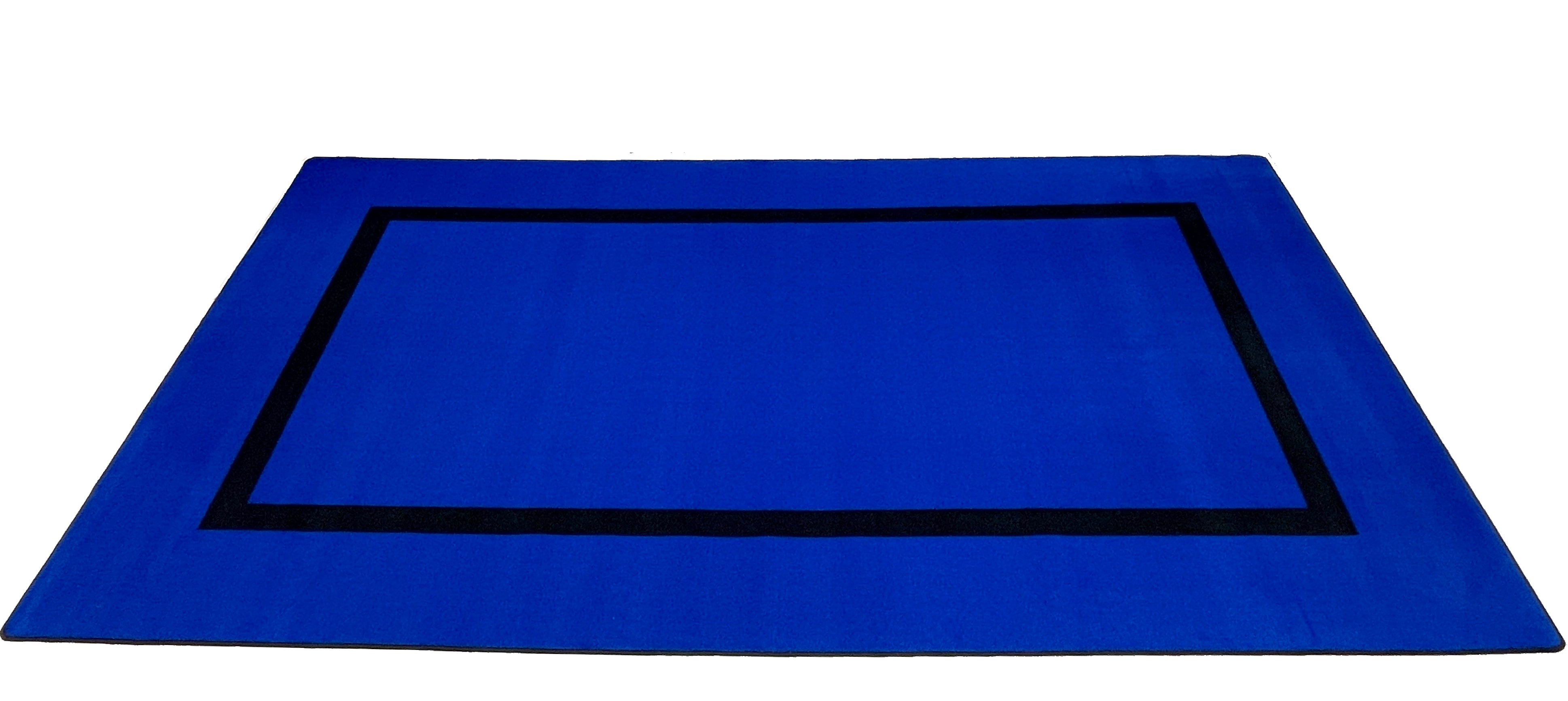 Montessori Classroom Rug Blue With Black Line – KidCarpet.com
