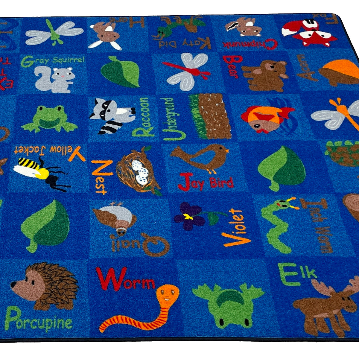 Animals In The Forest Children's Rug – KidCarpet.com