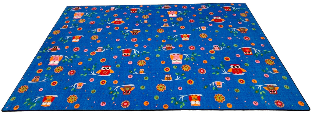 Counting Owls With ABCs Children's Wall to Wall Carpet - KidCarpet.com