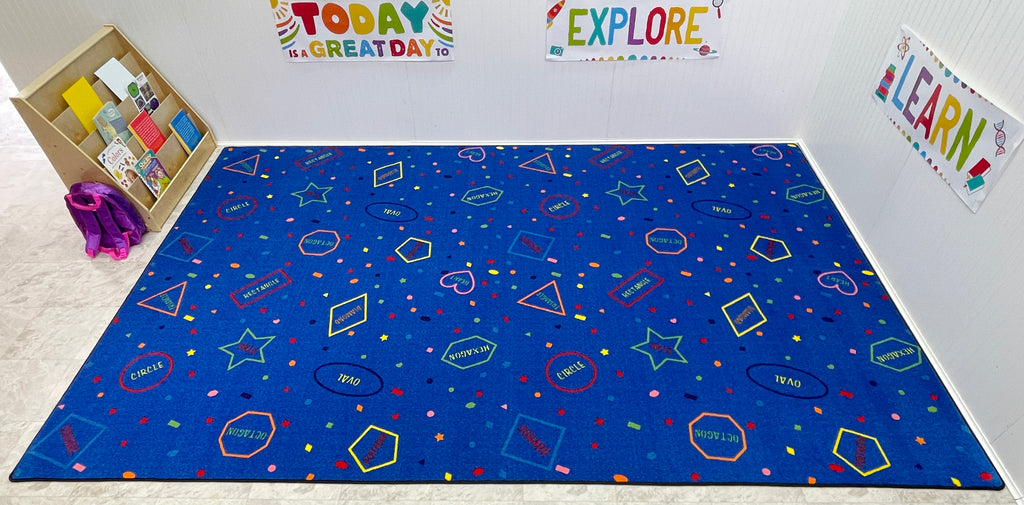 I Know My Shapes Children's Rug - KidCarpet.com