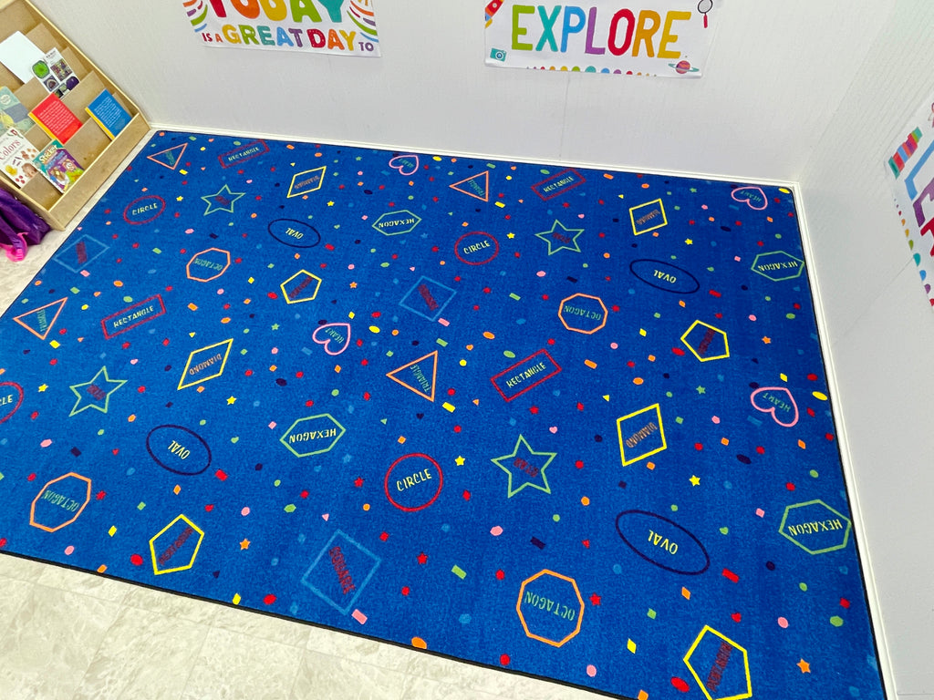 I Know My Shapes Children's Rug - KidCarpet.com