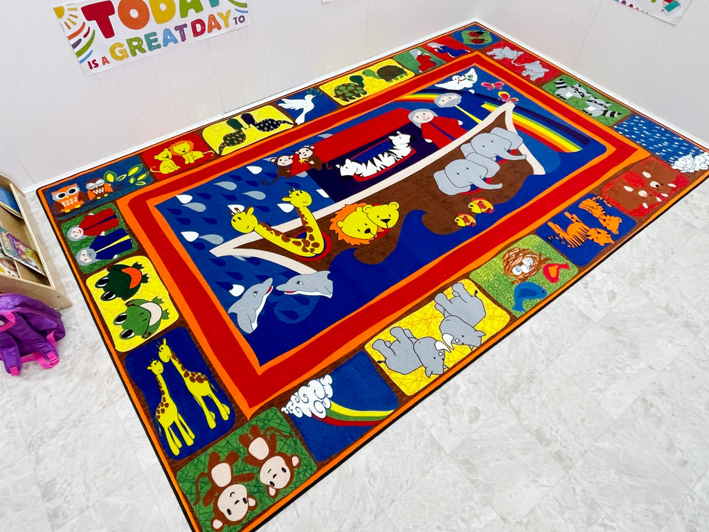 Two by Two Noah’s Ark Rug - KidCarpet.com