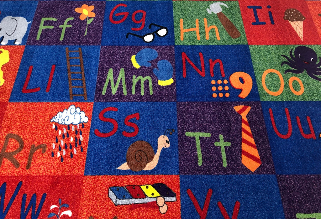 All In A Row Letter Educational Rug