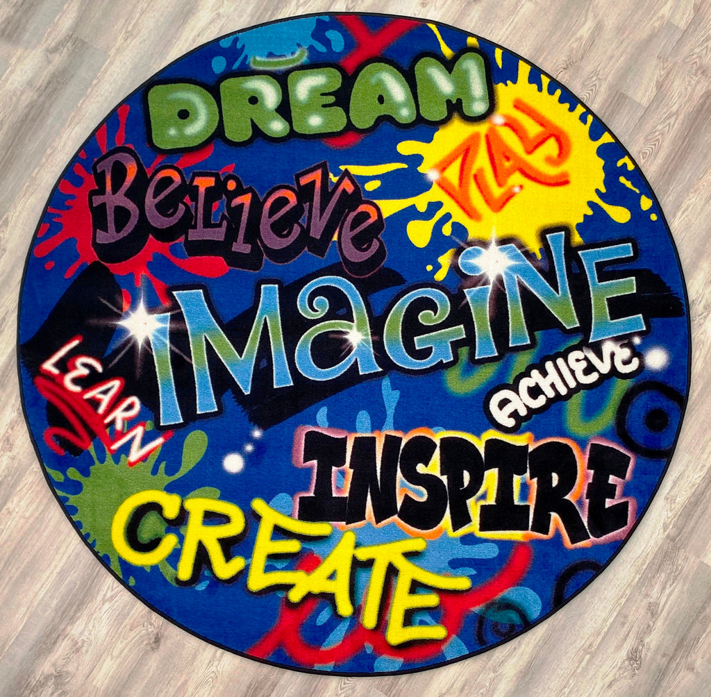 Inspiration Graffiti Kids Rug - KidCarpet.com