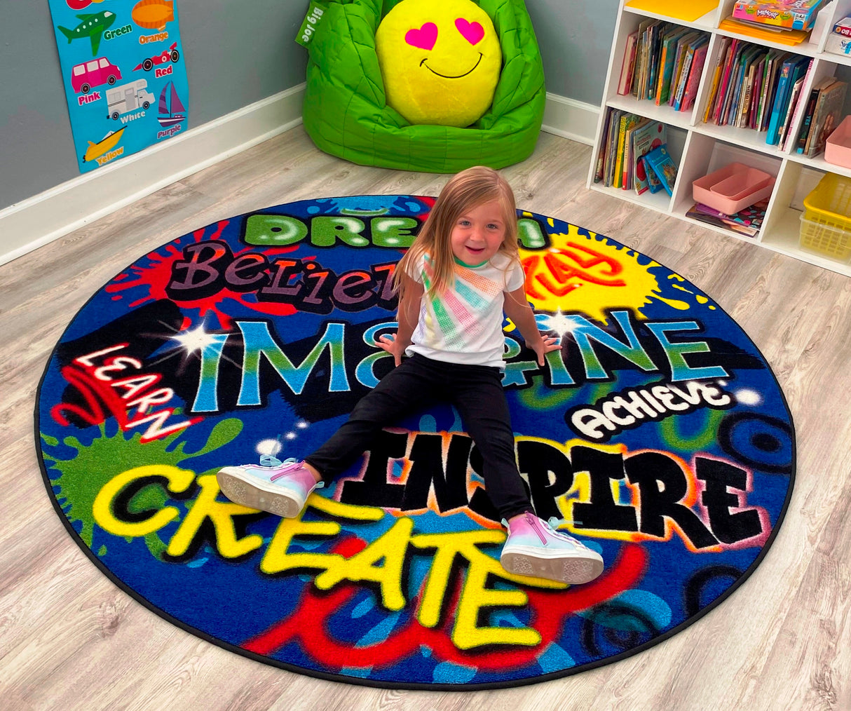 Inspiration Graffiti Kids Rug - KidCarpet.com