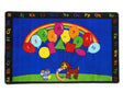 Rainbow Paint Daycare Rug