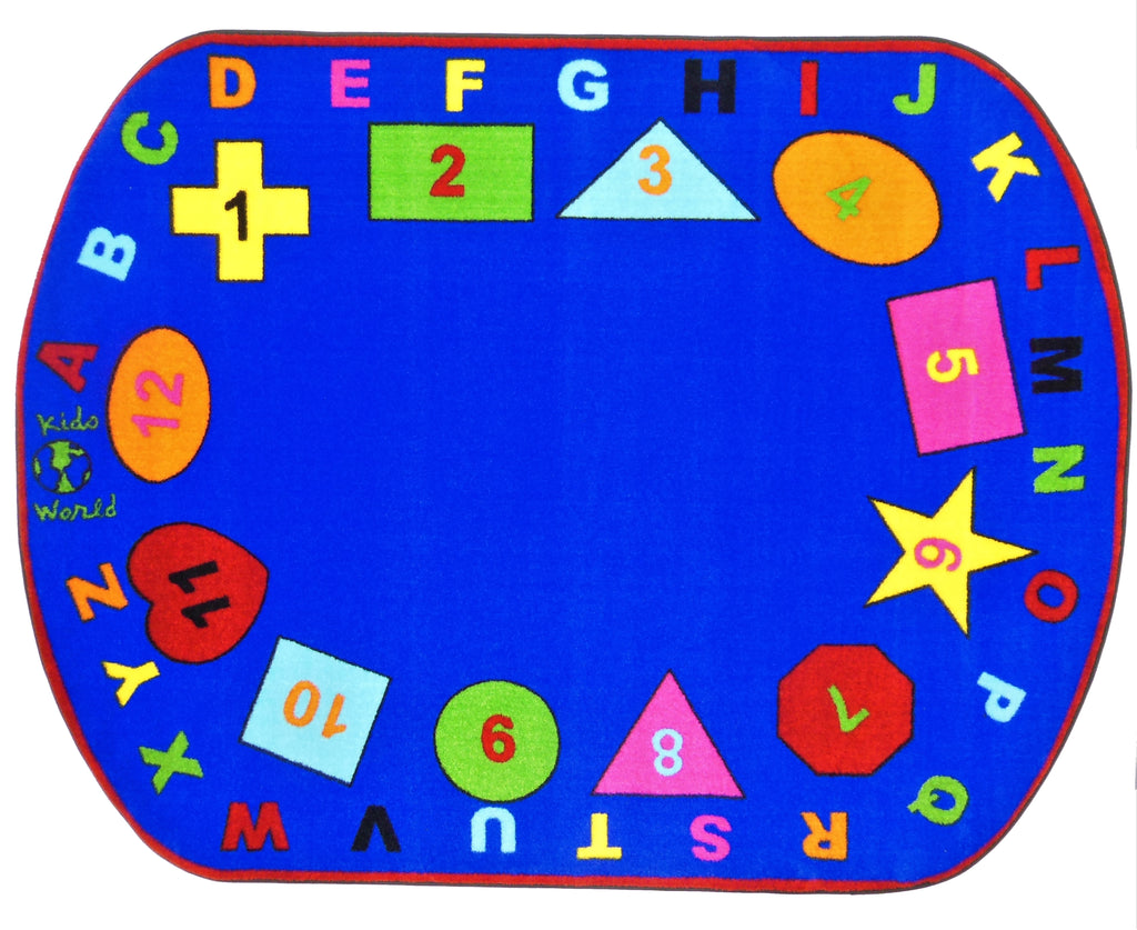 Preschool Shapes Childcare Rug With BRIGHT Colors