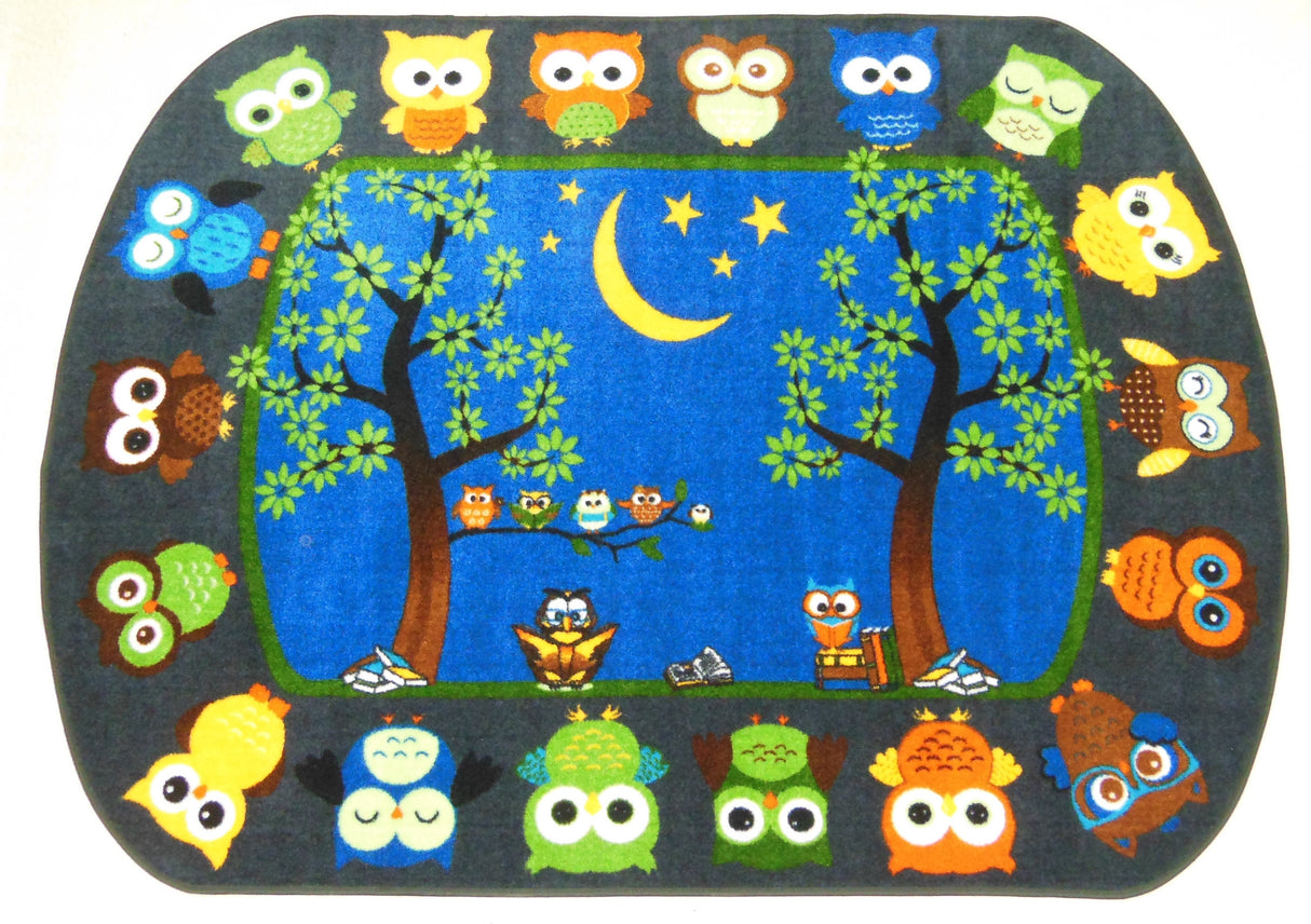Story Time Owls - KidCarpet.com