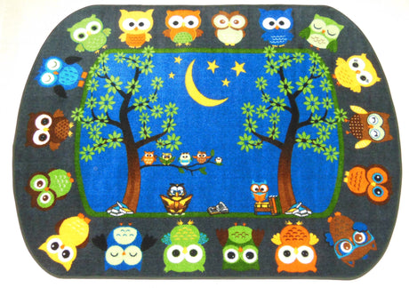 Story Time Owls - KidCarpet.com