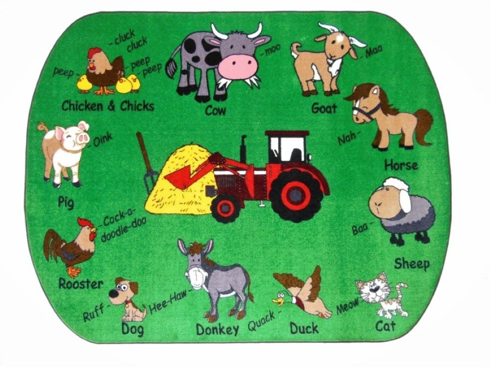 Farm Sounds Daycare Rug