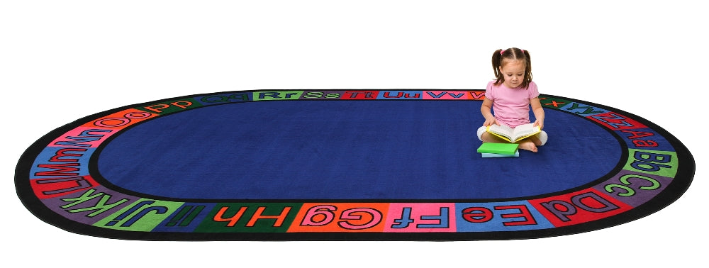 Alpha Circle Time ABC Rug With BRIGHT Colors - KidCarpet.com