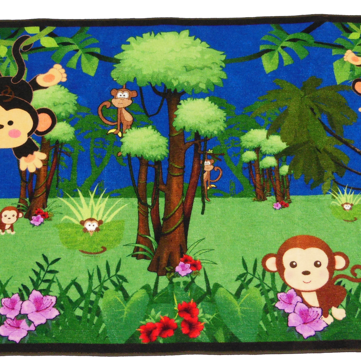 Monkeying Around Playtime Rug – KidCarpet.com
