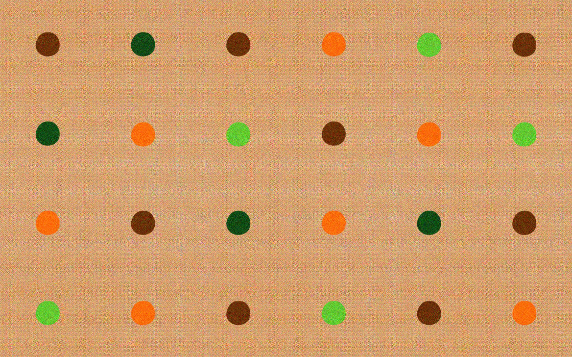On the Spot Classroom Seating Rug Jungle Colors on Tan