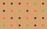 On the Spot Classroom Seating Rug Jungle Colors on Tan