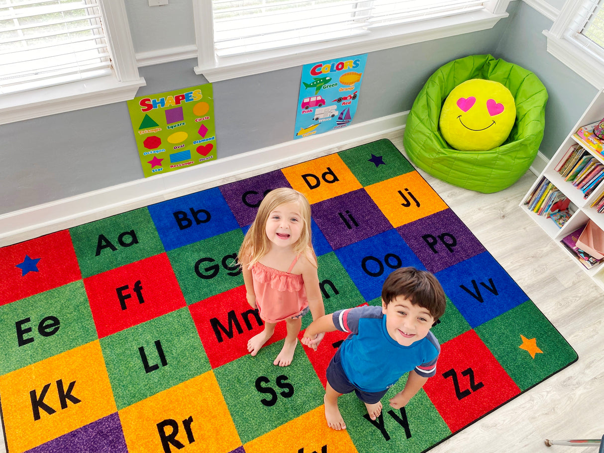 Row By Row Alphabet Rug - KidCarpet.com