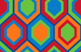 Sitting Hexagons Children's Wall to Wall Carpet - KidCarpet.com