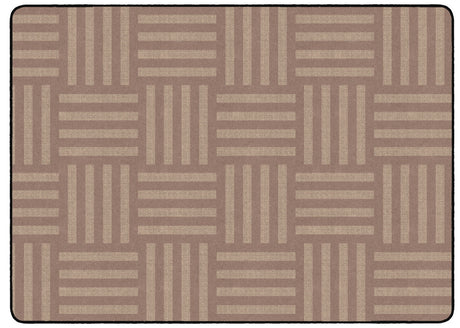 Tone on Tone Almond Hashtag Rug - KidCarpet.com