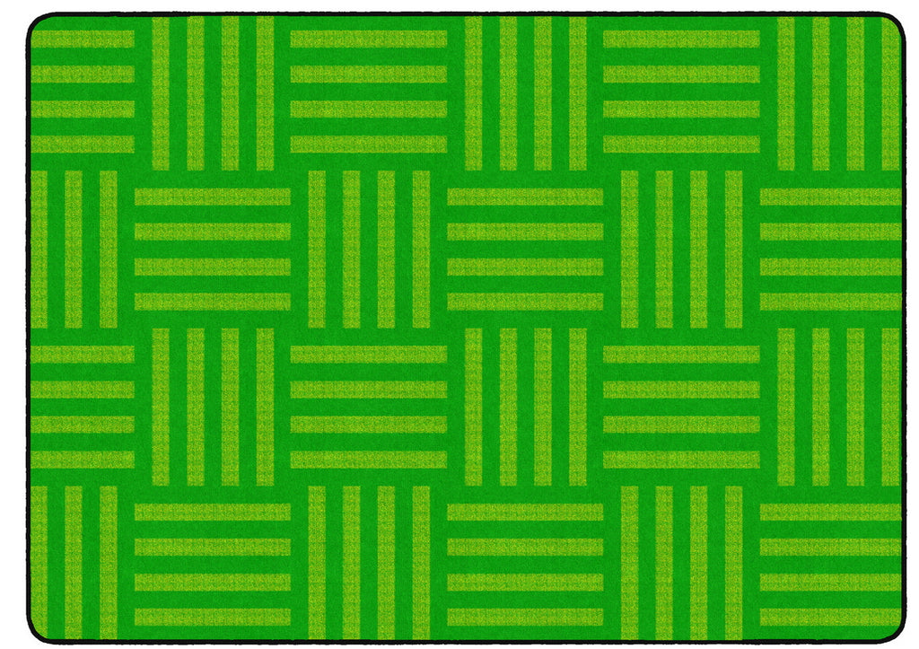 Tone on Tone Green Hashtag Rug - KidCarpet.com