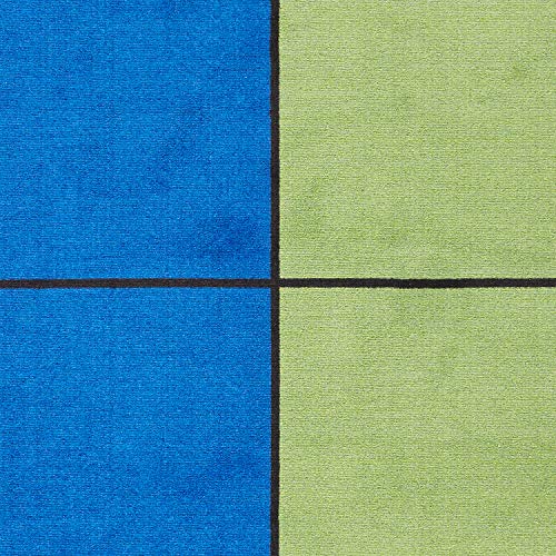 Blocks Seating Rug MULTI With 24 Squares - KidCarpet.com