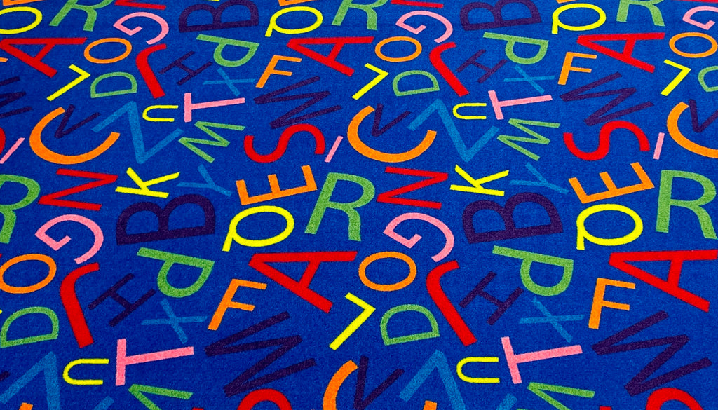 Colorful Letters Alphabet Carpet for Kids Wall to Wall - KidCarpet.com