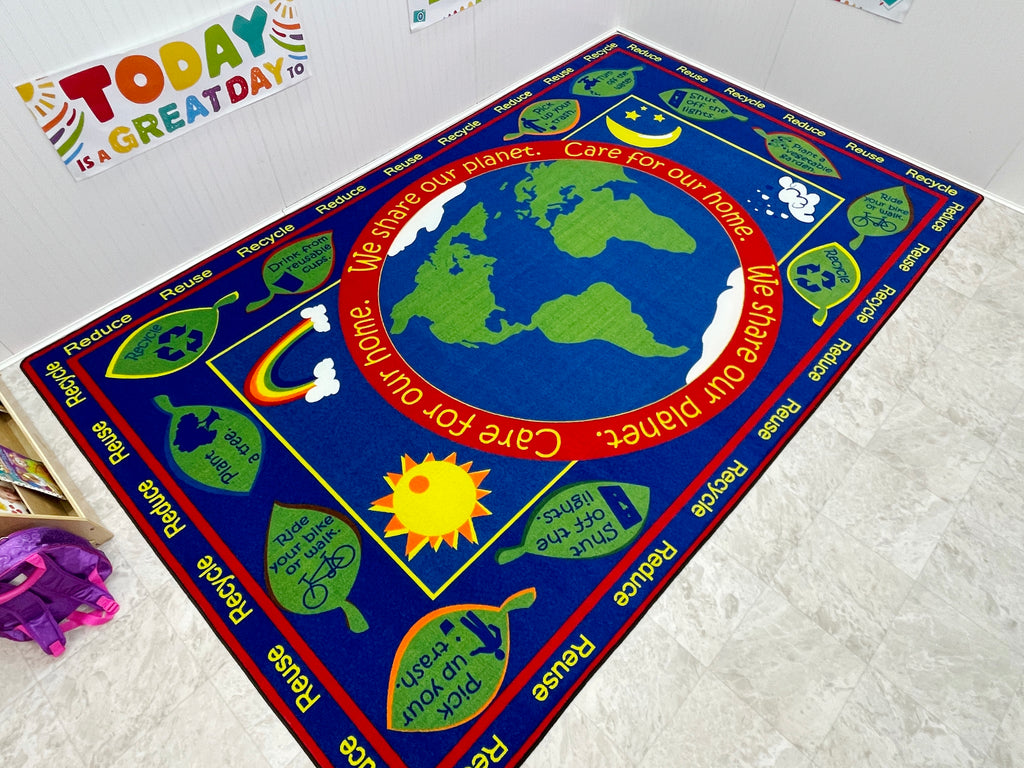 Earth Educational World Rug