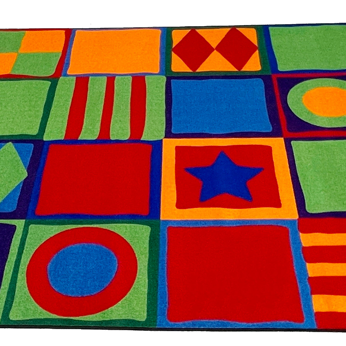 Patterned Squares Rug – KidCarpet.com