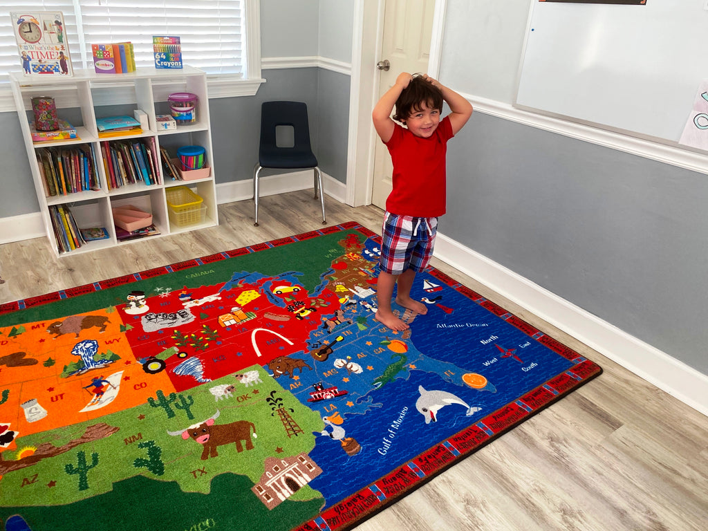 From Sea to Shining Sea Map Rug