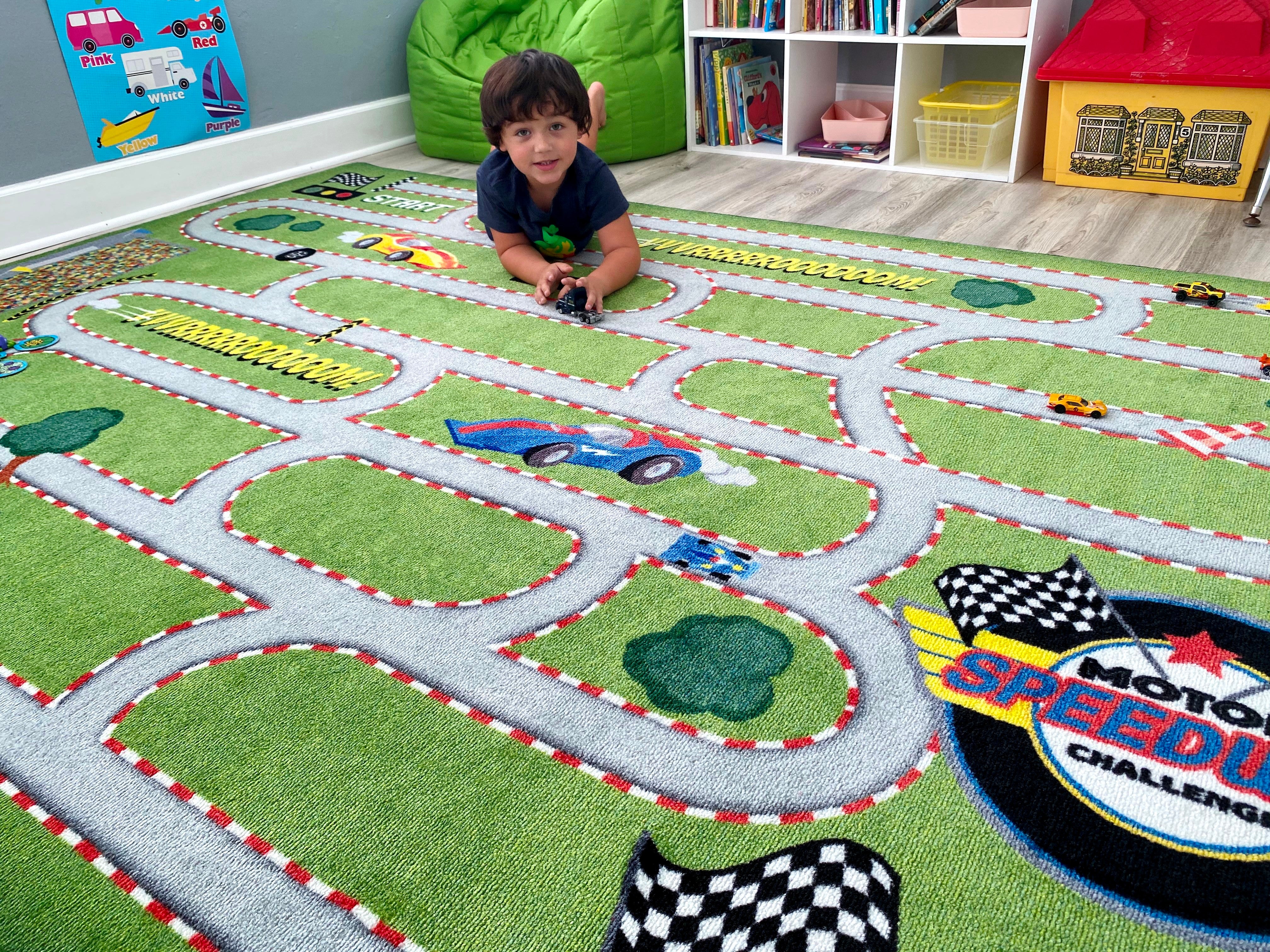 Race Track Maze Rug