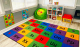 Row By Row Alphabet Rug - KidCarpet.com